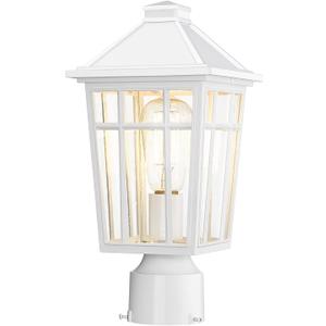 Darkaway Outdoor Post Lights Lamp Post Light Fixture, Waterproof Aluminum Housing with Glass, Fence Post Deck Lighting for Garden, Patio, Pathway (1 Pack, White)