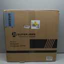 SUPERJARE 0.56'' Thick 12 Pcs 48 Sq Ft Rubber Top Exercise Equipment Mats, High Density EVA Foam Mats with Rubber Top, Interlocking Gym Flooring for Home Gym, Protective Workout Mat, Black/Grey