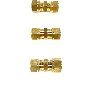 The Stop Shop Brass 10mm Compression Union (Pack of 3)