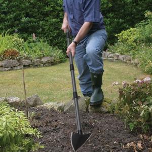 Tenusrnop Hoe 60" Long Handle Heavy Duty Manual Weeder Gardening Hand Tools for Weeding, Digging, Loosening Soil, Triangle Shape Hoe Gardening Weeding Tool