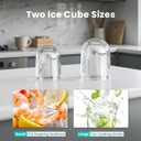 OLIXIS Ice Maker Machine with Handle,26lbs in 24Hrs,9 Ice Cubes in 6 Mins,Auto-Cleaning Portable Ice Maker with Basket and Scoop, Countertop Ice Maker for Home/Kitchen/Camping/RV, Sleek Green