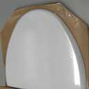 Mayfair Cassel Slow Close Toilet Seat, Easy Clean, Non Slip Premium Wood Seat, Easy Install, Made in USA, Elongated, White