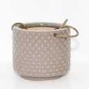 Global Outdoors Ceramic Hanging Basket Planter - Grey