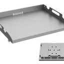 Flat Top Tabletop Griddle Replacement Top for Blackstone 17" Flat Top Grill 1814 1832 1819 1650, Griddle Top Replacement Parts for 17 Inch Blackstone with Rear Grease System & Handy Handle