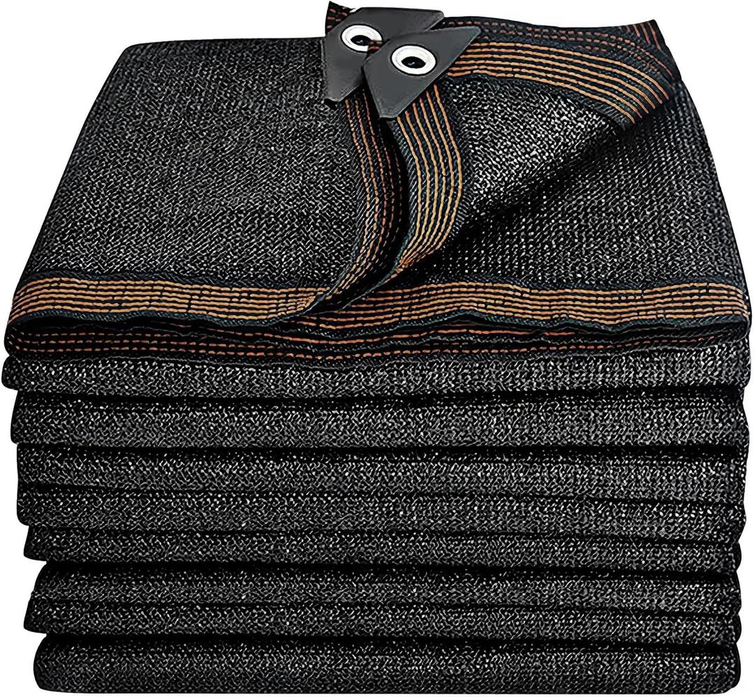 Winemana 40% Black Shade Cloth, 20 x 48 FT Durable Mesh Tarp with Grommets, Resistant Garden Sun Shade Netting, Shading Antifreezing for Pergola, Greenhouse, Plants Growing, Chicken Coop