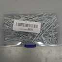 Jetec 80 Pieces Metal Drapery Pins Curtain Hooks Long 7 cm by 1. 8 cm Bulk Silver Stainless Steel Pleated Drapes Pin on Hooks with Clear Box for Heavy Duty Window Door Shower Curtain