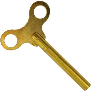 Extra Long Brass Universal Clock Winding Key for Antique Vintage Clocks - Key for Mechanical Clock (Key No. 4-3.25mm I.D.)