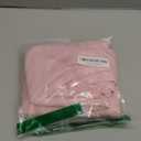 Pink Scalloped Edge Crib Skirt 28"x 52" with 14" Drop Pleated Dust Ruffle with Split Corners for Baby Boys Girls, Soft 4-Sided Crib Bed Skirt Nursery Standard Toddler Bedding