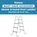 Bestway 58335E-BW 42 Inch Flowclear Above Ground Pool Ladder
