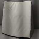 OAISZ Wedge Pillow for Sleep Apnea, Bed Wedge Pillow for Headboard, Headboard Triangle Pillow Wedge for Acid Reflux, After Surgery, Snoring, Cooling Memory Foam Top, Removable Cover, 24x24x12Inch (White)