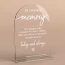 In Loving Memory Acrylic Wedding Sign Memory Table Sign for Wedding Wedding Signs for Ceremony Modern Calligraphy Arch Acrylic Table Top Sign for Wedding Reception and Event Party Table
