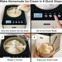 Whynter Ice Cream Maker Machine Automatic 2.1 Qt. Upright with Built-In Compressor, LCD Digital Display & Timer, No Pre-Freezing, ICM-201SB, Stainless Steel