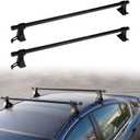Scitoo Roof Rack Cross Bars Baggage Carrier Black 2 Pcs 48" Roof Top Rack Luggage Carrier