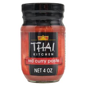 Thai Kitchen Red Curry Paste, Gluten Free, Vegan, Authentic, Non GMO, Hot Heat, For Thai-Inspired Cooking, Stir-Fry, Soups, Curries, and More, 4 oz (EXP 09/01/27)
