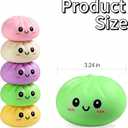 Mystery Dumpling Squeeze Toys Stress Balls Sensory Toy Soft Squeeze Decompression Dough for Adults (White)