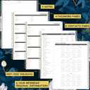 2027-2031 Monthly Planner - 5 Year Planner/Calendar from JAN. 2027 - DEC. 2031, 9" x 11", Monthly Tabs, Back Pocket, Twin-Wire Binding, Transparent Waterproof PP Cover
