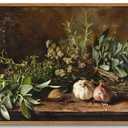 XLARTMY Framed Canvas Wall Art Vintage Aesthetic Kitchen Wall Decor Botanical Painting Pictures Poster Prints for Living Room Dining Room Bedroom 12x16In