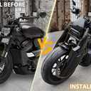 Shock Guard Trim Cover for Sportster S 1250 21-23, Vivid Black Front Side Shock Guard Decorative Panel Front Frame Guard Trim Cover for Harley Sportster S 1250 RH1250S 2021-2023 Accessories