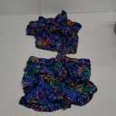 EISHOPEER Men's Flower Hawaiian Sets Casual Short Sleeve Shirt and Shorts Suits Outfits XL