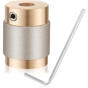 Glass Grinder Bits, Stained Glass Drill Bits, Stained Diamond Grinder Bit Head Tools, Stain Tools and Supplies(1 Piece,1 Inch)