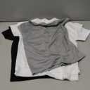 5-Pack Kids/Boys/Youth Mesh Athletic Quick Dry Shirts Youth Activewear Moisture Wicking Short Sleeve T-ShirtsAge 4-5T(Black/White/Grey)