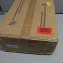 35 Inch Portable Closet for Small Room, Clothing Organizer Storage Rack with Non-Woven Fabric Cover, 1 Clothes Hanging Rod, 6 Storage Shelves, Black