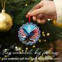 10 x FLAGWIX Christmas Bald Eagle Gifts for Men Women - American Eagle Suncatcher Ornaments 2025 for Tree Decorations - Christmas Ornaments for Home Decor, Eagles Gifts for Mom Dad, Friend Gift Ideas