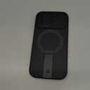 SURITCH for iPhone 17 Case with Camera Control Cover, Camera Slide Cover and Adjustable Kickstand, Compatible with MagSafe, Shockproof Bumper Protective Cases 6.3 Inch, Black