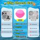 Reusable Water Balloons for Kids Ages 6-12 and Adults | 100% Silicone, Magnet-Free & Durable, Outdoor Toys for Pool, Beach, Backyard (12 Pack)