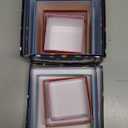 Geyoga 5 Pcs Birthday Gift Boxes Square Nesting Boxes with Lids Square Box 5 Assorted Sizes Stackable Gift Box for Birthday Valentine's Day Wedding Party Present Packaging