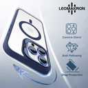 Magnetic Case for iPhone 15 Pro,Compatible with MagSafe,Camera Cover Kickstand,Clear Slim Shockproof Phone Case,Scratch-Resistant Anti-Yellowing Lightweight Durable Design,RoyalBlue