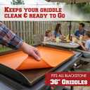 KITCHEN PERFECTION 36" Premium Silicone Griddle Cover Mat for Blackstone Griddle 36 Inch - Hermetic Protection from Rust & Debris All Year, Fits All Blackstone 36 Inch Models - Food Grade Silicone