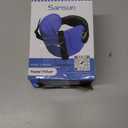 SARISUN Travel Pillows for Airplanes, 360 Support Headrest Pillow with Eye Mask for Sleeping, Travel Airplane Pillow for Long Flights Car Road Trip, Travel Accessories Stop Bobblehead, Black