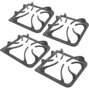 316202405 Grate (4 pcs) for Frigidaire Gas Stove Burner Square Grate Kenmore Gas Range Stove Burner Grates Parts Replacement, Burner Pot Holder Cast Iron GrateGas Cooktop Parts Stove Top Grate