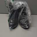 NORTIV 8 Men's Military Tactical Work Boots Side Zipper Leather Motorcycle Combat Boots Trooper (10.5 Wide, All Black)