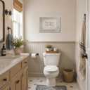 AYHSSMO I See London I See France Canvas Picture Funny Bathroom Wall Art, 20"L x 16"W