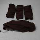 Genina Waterproof Seat Covers for Dining Room Chairs Covers Dining Chair seat Covers Kitchen Chair Covers slipcovers (Chocolate, 4 Pcs)