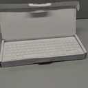 Wireless Keyboard and Mouse Ultra Slim Combo, TopMate 2.4G Silent Compact USB 2400DPI Mouse and Scissor Switch Keyboard Set with Cover, Batteries Included, for PC/Laptop/Windows/Mac - White