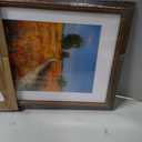 Golden State Art 14x18 Picture Frame Brown Gold Trim Fits 11x14 In Photos, 14x18-1 Pack
