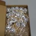 Soelomu 24 Pcs Disco Ball Cupcake Toppers, Mini Disco Ball Cake Picks Birthday Cake Decorations for 1970s Disco Theme Party Favor