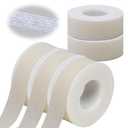 Lash Tape for Eyelash Extensions - Silicone Gel Eyelash Tape Eyelash Extension Tape for Sensitive Skin Pain Free Removal Breathable Micro Eyelash Extension Supplies1 in x 4yd5Rolls White