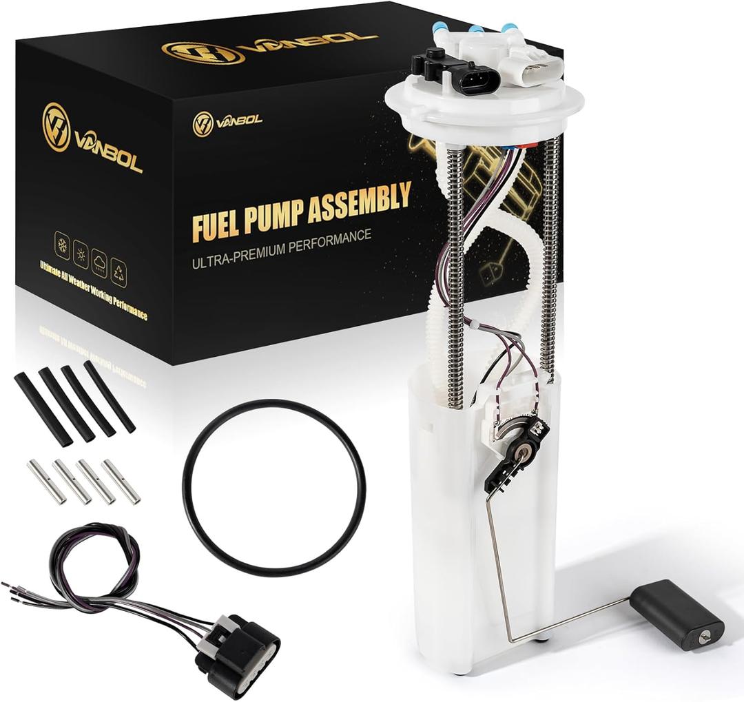 Electric Fuel Pump Module Assembly Compatible with 1998 1999 Chevy GMC C1500 C2500 K1500 K2500 Suburban V8 5.7L 7.4L Gas Replace E3967M P74773M VANBOL0070A w/Pressure Sensor (Premium Version)