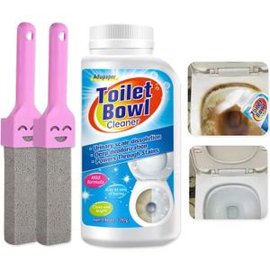 Pumice Stone for Toilet Bowl Cleaning, Powerfully Cleans Hard Water Rings, Calcium Buildup & Stains, Suitable for Cleaning Toilets, Bathtubs