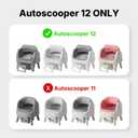 Litter Pad for Autoscooper 12, Waterproof Scratch-Resistant Non-Stick Pad, 15.39 x 13.74 Inches, Fit for Autoscooper 12 Self-Cleaning Litter Boxes, 2-Pack（ Not Compatible with Autoscooper 11 ）