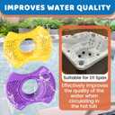 2 Packs Hot Tub Spa Mineral Filter Cartridge for Dimension One Spa Filter - 01512-261 Spa Replacement Parts - Compatible with Vision Hot Tub Filter - Purple & Orange