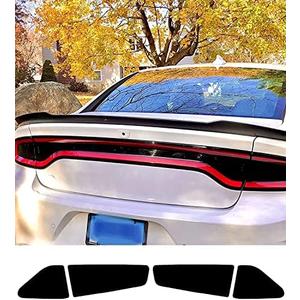 xinghe Tail Light Tint Overlay for Dodge Charger 2015-2023, Precut Dark Matte Black Taillight Overlay Decals, Black Tail Light Cover for Dodge Charger Accessories (Tail Light Tint)