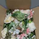 DearHouse 2Pack Artificial Peony Flower Garland - Silk Peony Garland with Pink and White Flowers for Wedding Party Table Decoration,6ft/Strand