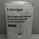 Linenspa Memory Foam Mattress Topper, Full Size - 2 Inch Gel Infused Memory Foam - Plush Feel - Cooling and Pressure Relieving - CertiPUR Certified