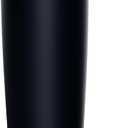 KISSKIND 24 Oz Iced Coffee Tumbler with Hidden Straw, Insulated Stainless Steel Coffee Tumbler, Leakproof Ceramic Lined Travel Cup for Subway Commuting, Cold Brew Tumbler for To-Go, Midnight Espresso