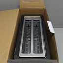 4 Slice Toaster, Long Slot Touch Screen Retro Toaster with Digital Countdown, Extra-Wide Slots for Bagels & Artisan Bread, 6 Browning Levels, 5 Bread Modes, Defrost Reheat Cancel, Stainless Steel (Black)